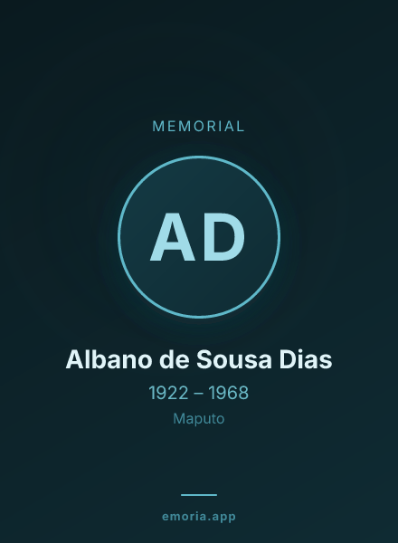 Memorial portrait of Albano de Sousa Dias