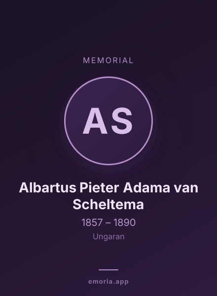 Memorial portrait of Albartus Pieter Adama van Scheltema