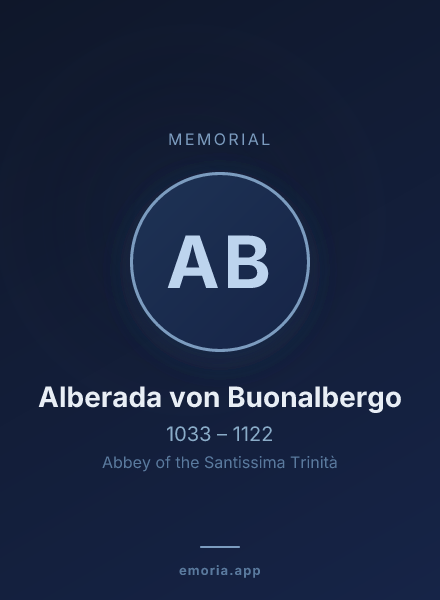 Memorial portrait of Alberada von Buonalbergo