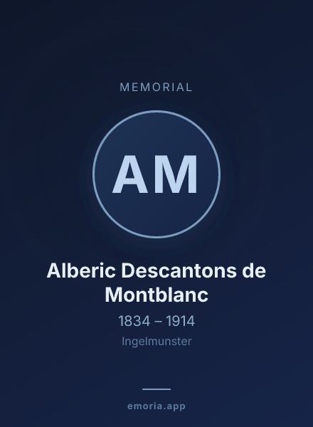 Memorial portrait of Alberic Descantons de Montblanc