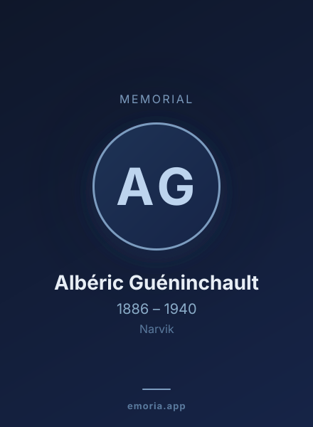 Memorial portrait of Albéric Guéninchault