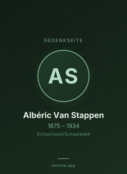 Gedenkportrait von Albéric Van Stappen