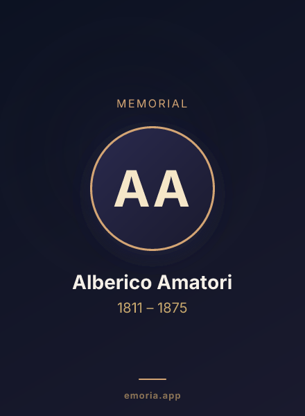 Memorial portrait of Alberico Amatori