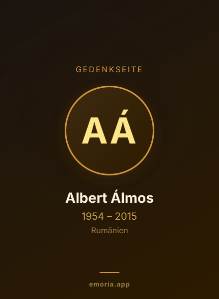 Gedenkportrait von Albert Álmos