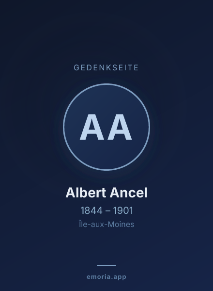 Gedenkportrait von Albert Ancel