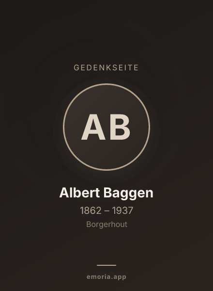 Gedenkportrait von Albert Baggen