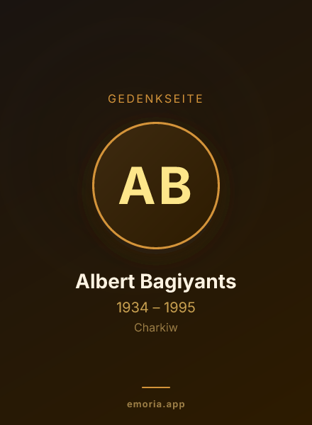 Gedenkportrait von Albert Bagiyants