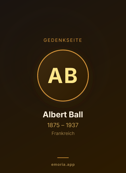 Gedenkportrait von Albert Ball