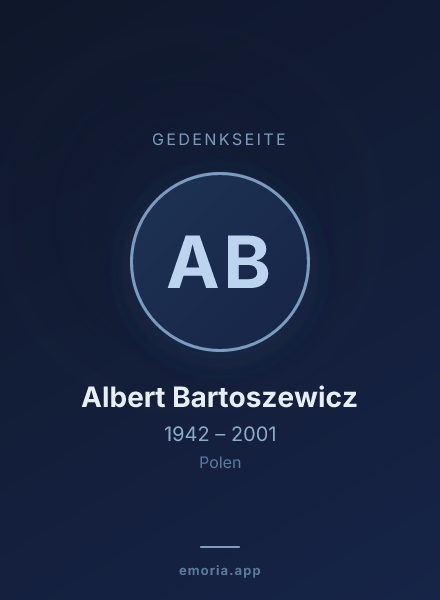 Gedenkportrait von Albert Bartoszewicz