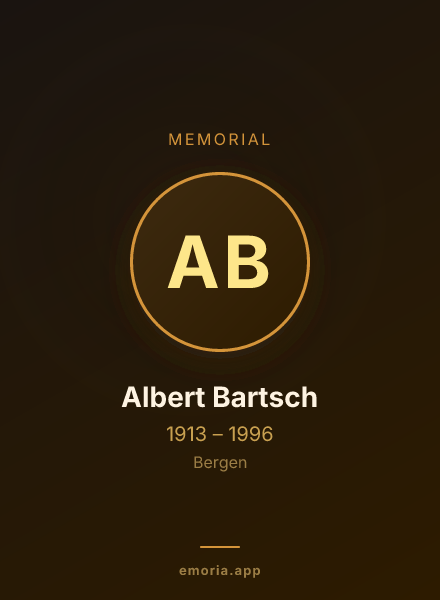 Memorial portrait of Albert Bartsch