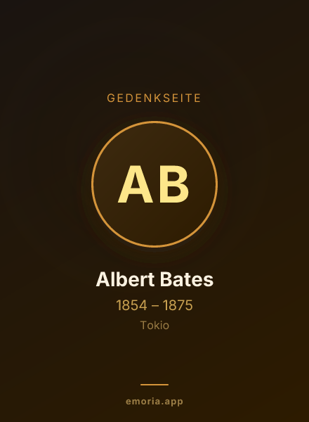Gedenkportrait von Albert Bates