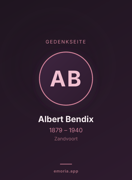 Gedenkportrait von Albert Bendix