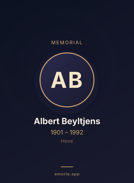 Memorial portrait of Albert Beyltjens