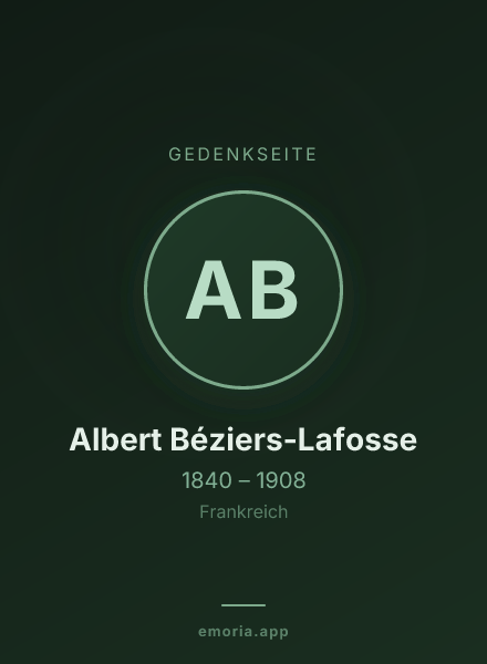 Gedenkportrait von Albert Béziers-Lafosse
