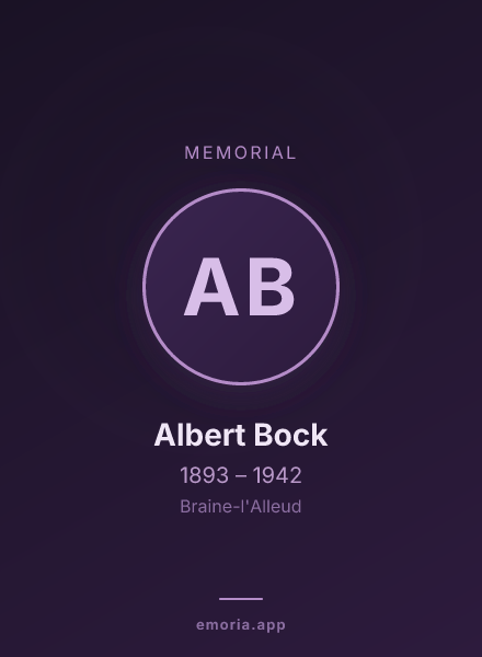 Memorial portrait of Albert Bock