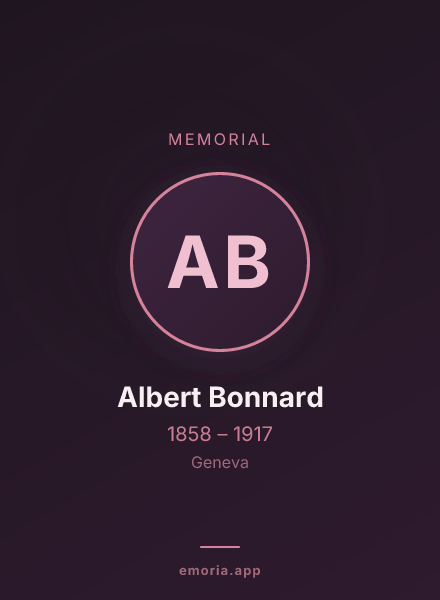 Memorial portrait of Albert Bonnard