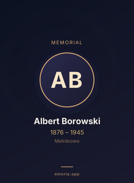 Memorial portrait of Albert Borowski