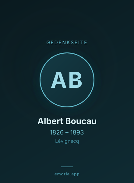 Gedenkportrait von Albert Boucau