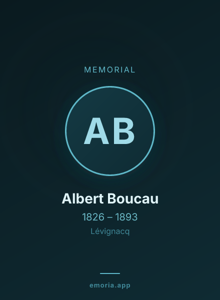 Memorial portrait of Albert Boucau