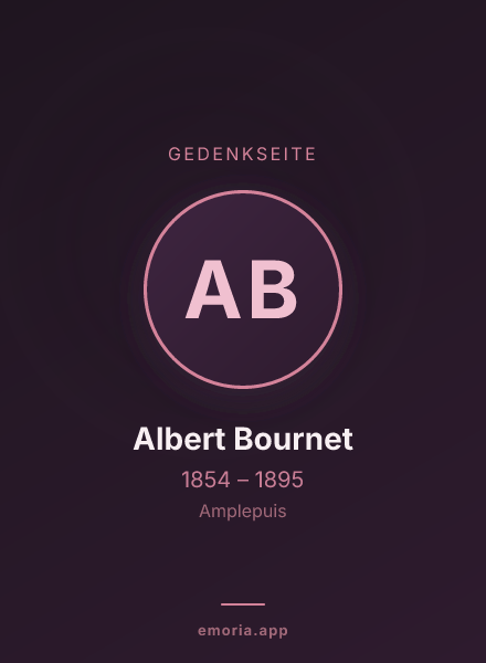 Gedenkportrait von Albert Bournet