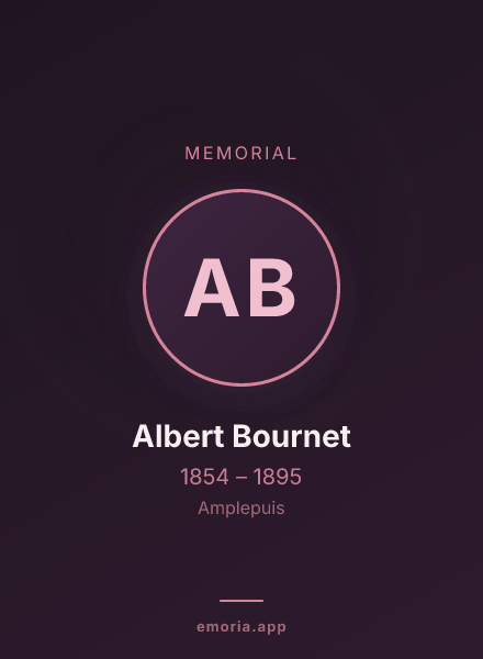 Memorial portrait of Albert Bournet