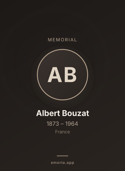 Memorial portrait of Albert Bouzat