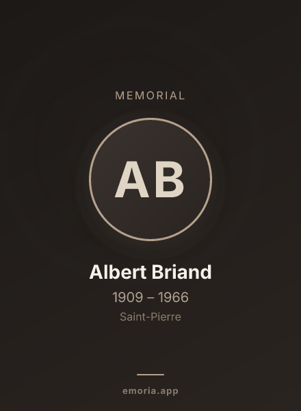 Memorial portrait of Albert Briand