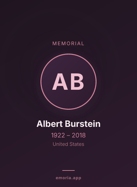 Memorial portrait of Albert Burstein