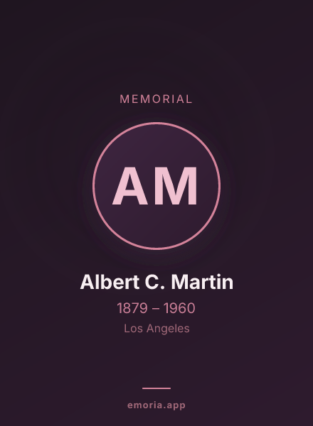 Memorial portrait of Albert C. Martin