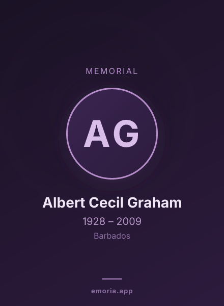 Memorial portrait of Albert Cecil Graham