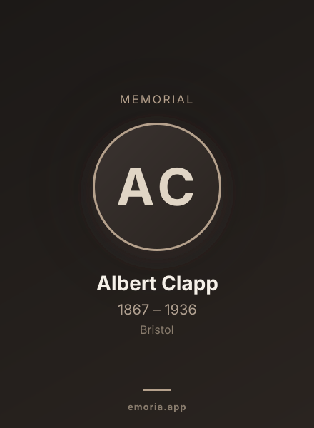 Memorial portrait of Albert Clapp