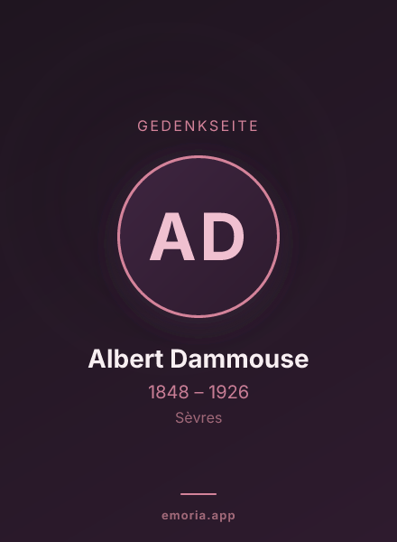 Gedenkportrait von Albert Dammouse