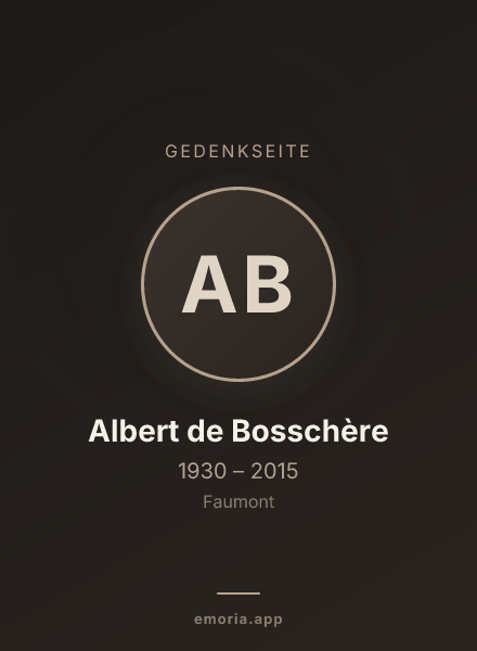 Gedenkportrait von Albert de Bosschère