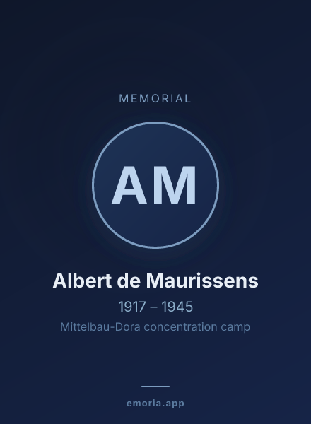 Memorial portrait of Albert de Maurissens