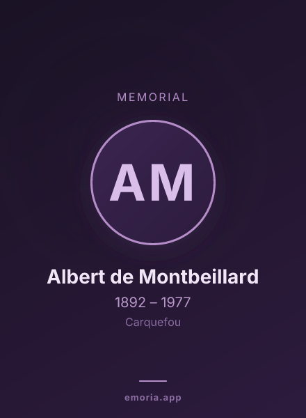 Memorial portrait of Albert de Montbeillard