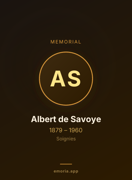 Memorial portrait of Albert de Savoye