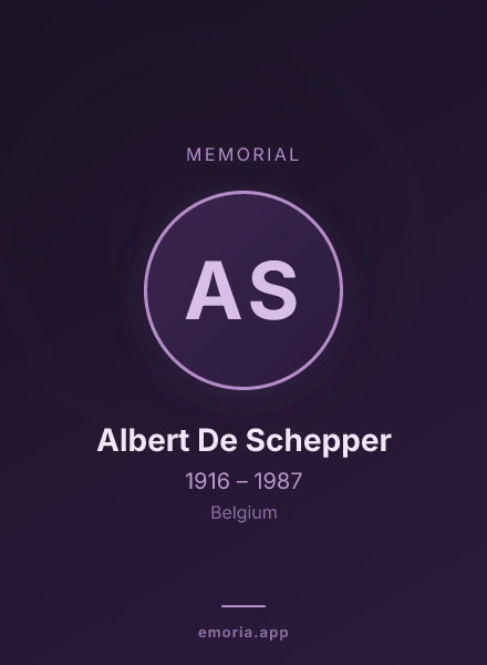 Memorial portrait of Albert De Schepper