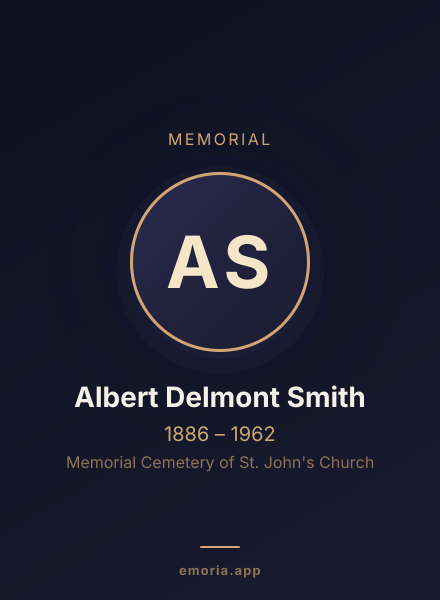 Memorial portrait of Albert Delmont Smith