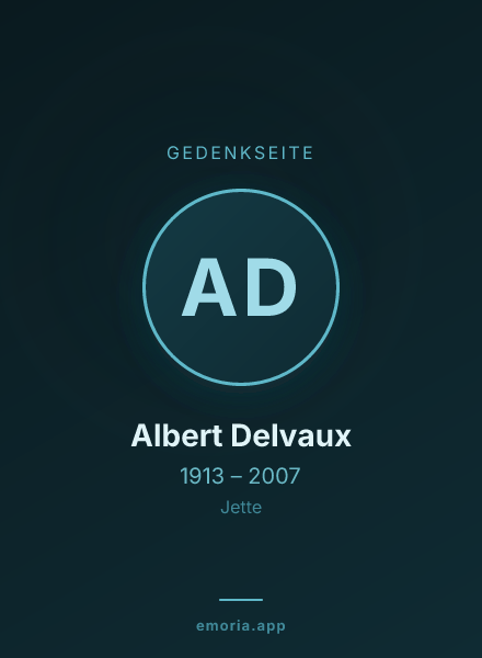 Gedenkportrait von Albert Delvaux