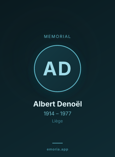 Memorial portrait of Albert Denoël