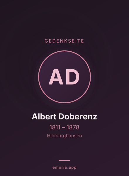 Gedenkportrait von Albert Doberenz