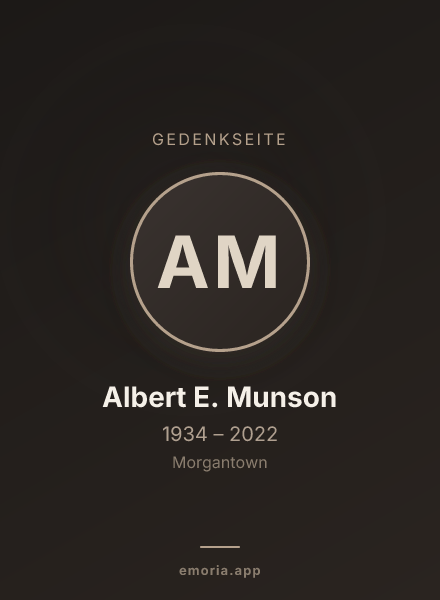 Gedenkportrait von Albert E. Munson
