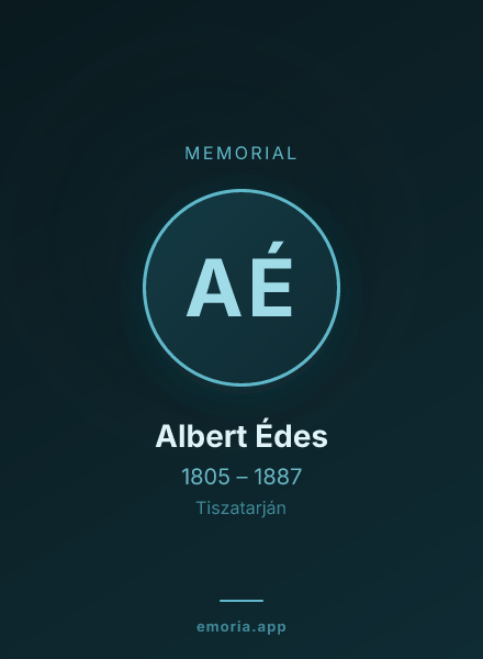Memorial portrait of Albert Édes