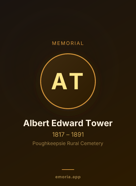 Memorial portrait of Albert Edward Tower