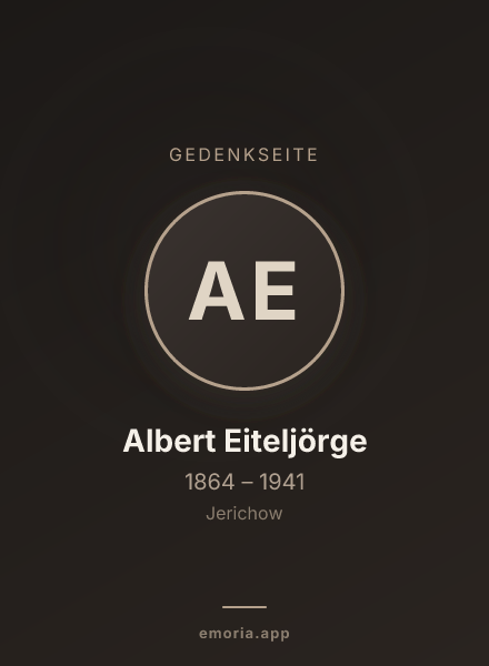 Gedenkportrait von Albert Eiteljörge