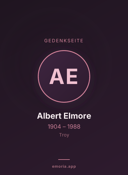 Gedenkportrait von Albert Elmore