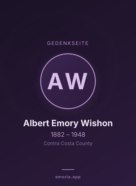 Gedenkportrait von Albert Emory Wishon
