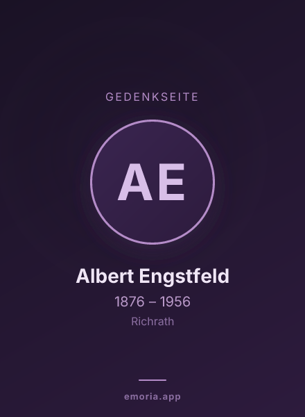 Gedenkportrait von Albert Engstfeld