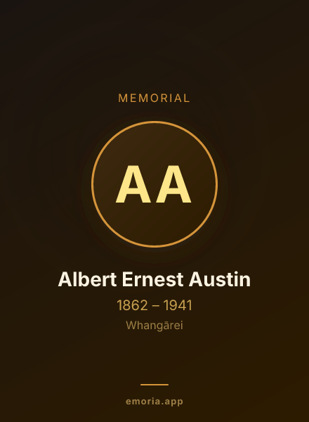 Memorial portrait of Albert Ernest Austin