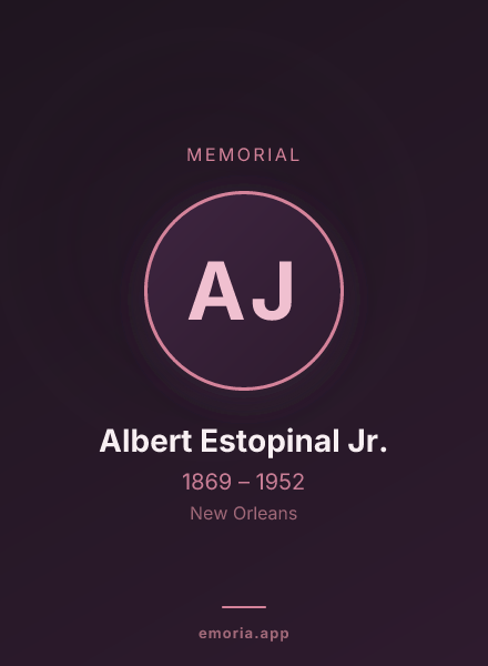 Memorial portrait of Albert Estopinal Jr.